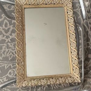Vintage mirror tray